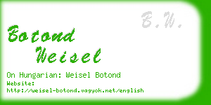 botond weisel business card